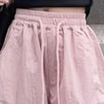 thumbnail image 5 of Ccpelsie Girls Wide Leg Sweatpants Drawstring High Waist Baggy Pants Cute Print Sweatpants with Pockets for Teen 5-14Y(Pink,15-16 Years), 5 of 8
