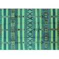 thumbnail image 1 of Ahgly Company Indoor Rectangle Solid Turquoise Blue Modern Area Rugs, 6' x 9', 1 of 4