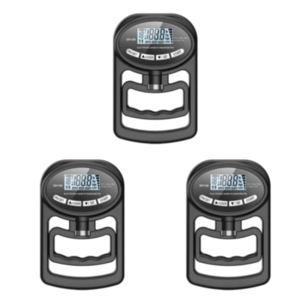 Toystoory Accesorios de ejercicio compactos dinamómetro de mano Digital empuñadura para entrenamiento de potencia amplia aplicación negro 423g Type1 NO1
