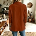 thumbnail image 4 of Dweltoz Golf Polo Shirts for Women Long Sleeve Collared Button Top Stretch Breathable Tennis Shirt Casual Loose Fit Active Wear Fall Lightweight Athletic Tops,Red M, 4 of 6