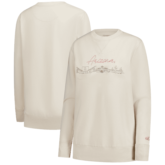 Women's Natural Arizona Wildcats Campus Vintage Wash Fleece Sweatshirt