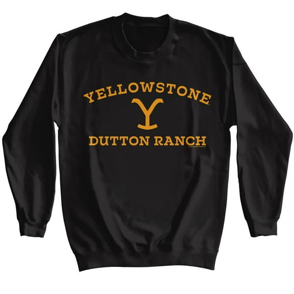 Yellowstone Light Logo Black Adult Sweatshirt