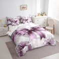 thumbnail image 3 of Homewish Purple Bow 7 Pieces Bedding Comforter Set for Teens Boys Girls,Merry Christmas Full Bedding Set Lightweight,Bling Glitter Fitted Sheet Flat Sheet,Microfiber Bedroom Decor,Reversible, 3 of 8