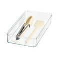 thumbnail image 3 of Mainstays Extra Large Wide Clear PET Plastic Organizer Tray, 12 in x 6 in x 2 in, 3 of 8