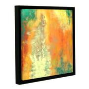 'Abstract 204' Gallery Wrapped Floater-framed Canvas Art Print, 36x36