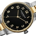 thumbnail image 3 of AK787TTG Arabic Numerals Black Dial Goldtone Silvertone Mens Watch, 3 of 3