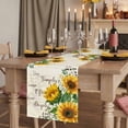 thumbnail image 2 of Table Runners 72 Inches Long Dress Scarves, Yellow Sunflower Farmhouse Kitchen/Dining Table Runner, Coffee Tablerunners, Summer Botanical Elegant Pastoral Floral 16x72 Inch, 2 of 9