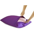 thumbnail image 6 of Parkdale Set of 2 Ultra Soft Microfiber Zippered Pillow Cases (Standard, Purple), 6 of 7