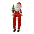 thumbnail image 2 of Figura de Papá Noel sentado de resina con árbol de Navidad, regalo coleccionable de recuerdo Árbol de sujeción a la izquierda, 2 of 9