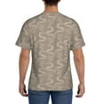 thumbnail image 2 of Naloa Hand Drawn Snake Men's T-Shirt Sport T-shirt Men's Basic Tee Casual Men's Shirt, Round Neck, Short Sleeves - Small, 2 of 5