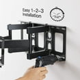 thumbnail image 5 of TV Wall Mount for 26-65 inch TVs, Full Motion TV Mount Bracket with Articulating Swivel Extension Tilting Leveling Max VESA 400x400mm Holds up to 99lbs for LED LCD OLED 4K Flat Curved Screen, 5 of 7