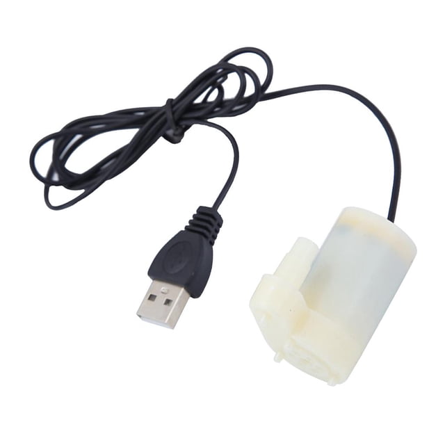 Bomba de Agua Pequeña Sin Escobillas USB DC 120L / Circulación Peces Anfibios Cola Bomba de agua de 5V DC