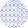 thumbnail image 1 of Ahgly Company Indoor Round Trellis Blue Contemporary Area Rugs, 8' Round, 1 of 4