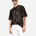thumbnail image 1 of Camisas Manga Corta De Encaje Para Hombre Slim Fit, 1 of 5