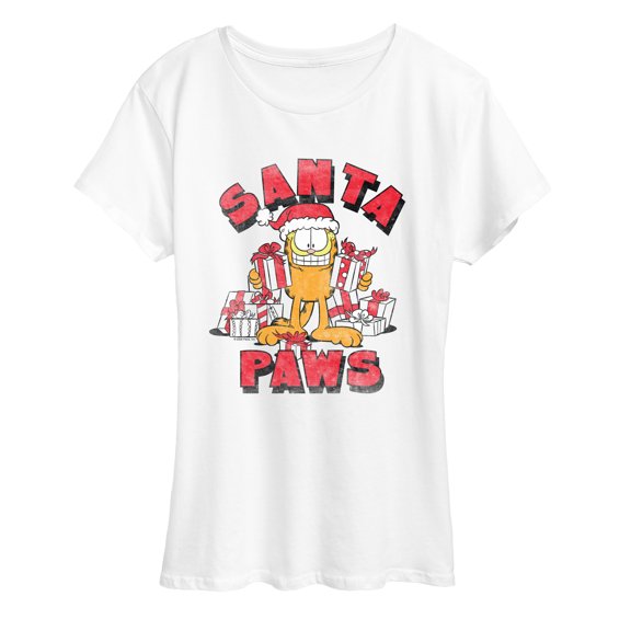 Garfield - Santa Paws Short Sleeve Graphic T-Shirt