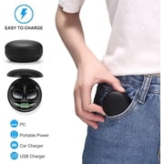 Mini Wireless Earbuds, Bluetooth Headphones 5.3 HiFi Stereo, Wireless Earphones with ENC Noise Cancelling Mic, IPX7 Waterproof, LED Digital Display Ear Buds, Touch Control.