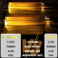 thumbnail image 4 of JSOT 4PCS Solar Stair Lights, Deck Lights, Solar Powered Outdoor Lights, Christmas Light for Backyard, Courtyard, Fence, Wall, Warm Light, 4 of 7