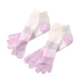 thumbnail image 2 of Unisex Cotton Toe Five Finger Breathable Crew, 2 of 6