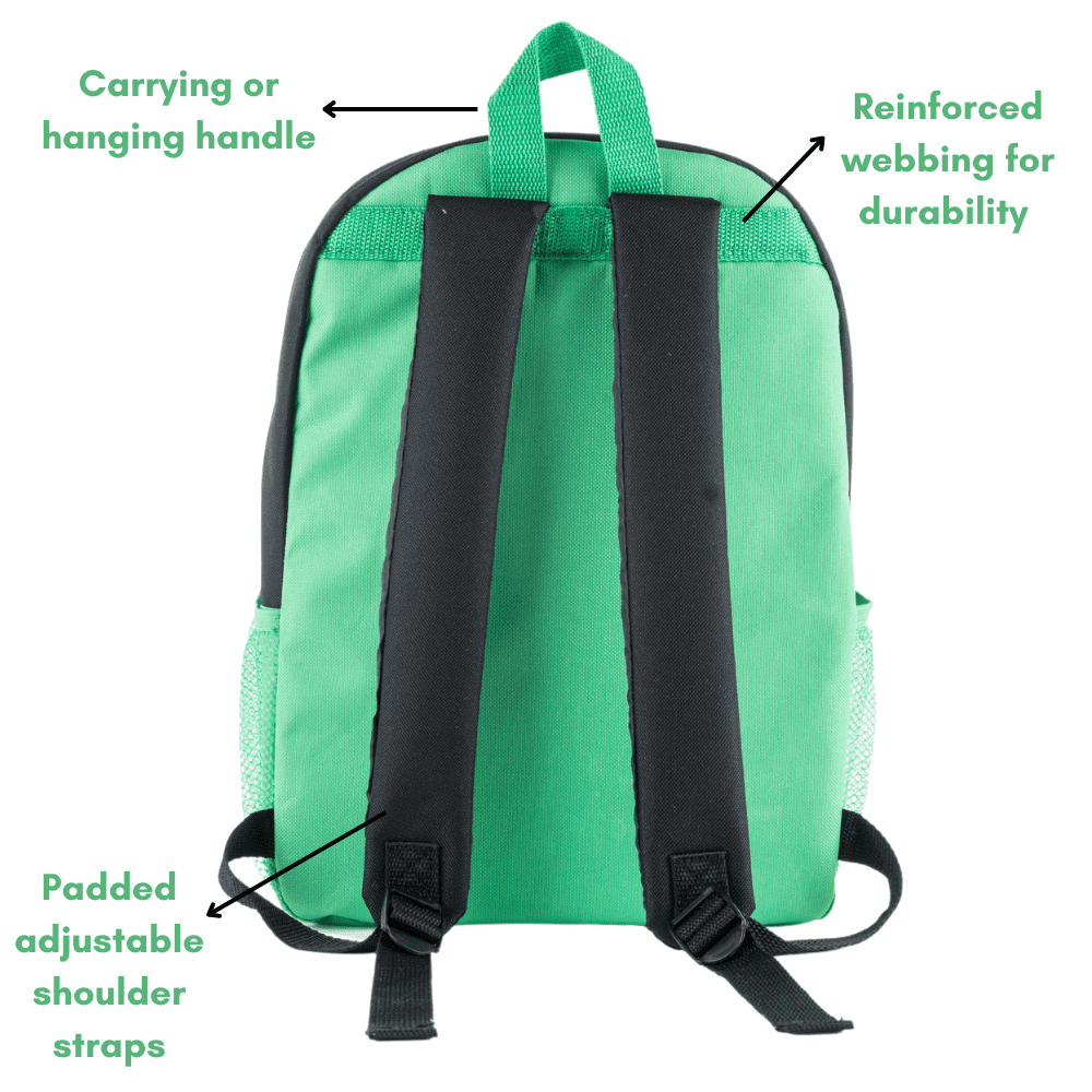 Minecraft Kids Backpack with Lunch Bag Water Bottle and Pencil Pouch 5 Pc 16 inch Black