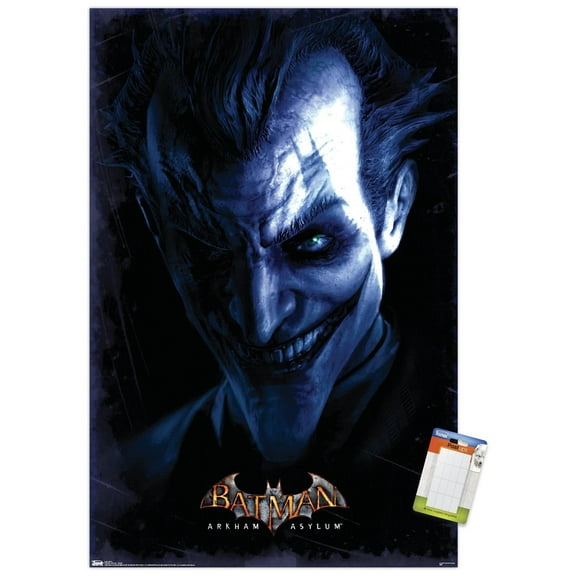 DC Comics Video Game - Arkham Asylum - Joker Wall Poster, 14.725" x 22.375"