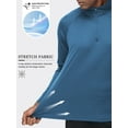 thumbnail image 4 of Xidunhg Men's Quarter Zip Pullover Long Sleeve, Moisture Wicking Quick Dry Athletic Shirt for Running Golf Gym Workout Casual, 4 of 13