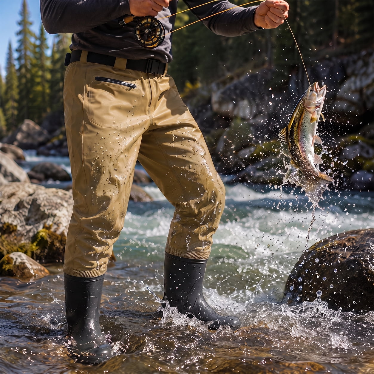 Ghosthorn Waterproof Hip Wading Pants for Adults – picture 6