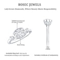 thumbnail image 5 of Rosec Jewels 1ct Lab Grown Diamond Ring - 6x8 mm Oval Engagement Ring - EF-VS Quality, 925 Sterling Silver, US 4.00, 5 of 8