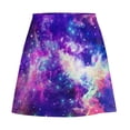 thumbnail image 6 of Colorful Galaxy Skirt Spring Flaming Star Nebula Fashion Casual A-line Skirts Kawaii Mini, 6 of 7