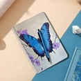 thumbnail image 5 of Spiral Notebook,Double-Wire Spiral College Lined Journal Notebook for Study and Notes,100 Pages,5.71x 8.26 in - The Elegant Allure of a Butterfly in a Floral Setting, 5 of 7