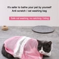 thumbnail image 4 of Cat Bathing Bag, Adjustable Breathable Cat Grooming Mesh Bag, Anti-bite & Anti-Scratch Cat Bath Washing Restraint Bag, For Showering and Trimming Nails(1Pc, Pink), 4 of 8