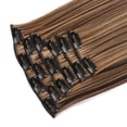 thumbnail image 4 of U Clip Hair Extension Makeup Practice Head Real As Remy Fashion Hair Long Clip in Hair Extensions Full Head Curly Tape in Hair Extensions for Women Rainbow Hair Hair Tape in Extensions for Thin Hair, 4 of 4