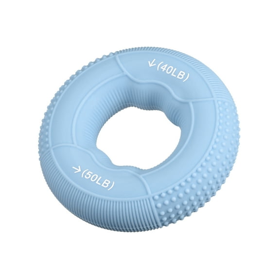 Uxcell 2.95" 40/50 Lbs Blue Hand Grip Strengthener Hand Grip Ring for Training