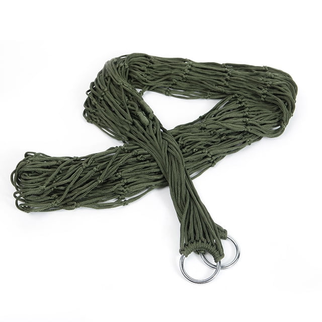 Hamaca colgante Malla fuerte Cuerda de nylon gruesa Hamaca Columpio Asiento de hamaca Columpio colgante de viaje ACTIVE Biensenido a ACTIVE