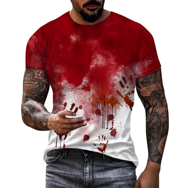 YDLCAFD Chemise Décontractée pour Hommes à Manches Courtes Col Rond