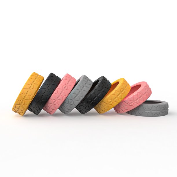 Funda protectora de silicona para ruedas de equipaje, funda protectora de silicona para ruedas de silla con reducción de ruido