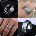 thumbnail image 5 of Newshe Jewellery Wedding Rings Set for Him and Her AAAAA Cz Women Mens Tungsten Bands 925 Sterling Silver Couples Size 10&8, 5 of 7