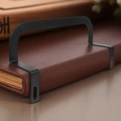 Raindrops Sturdy Metal Mattress Slide Stopper Non Deforming Mattress Holder in Black