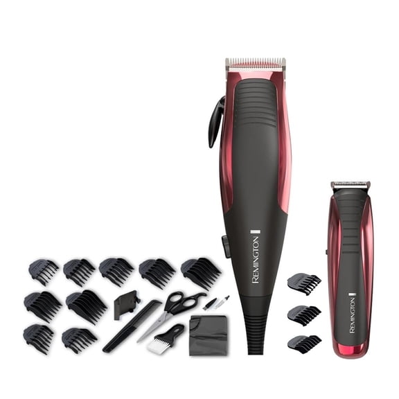 Cortadora y Detallador de Cabello Remington con 23 Pzas Rojo
