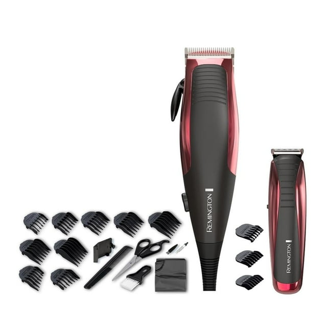 Cortadora y Detallador de Cabello Remington con 23 Pzas Rojo