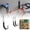B, variant on Eqslft Heavy Duty Wall Hooks, Garage Storage Utility Hooks, Steel Wall Mount Hanger, Tool Organizer Hose Hanger Steel U Hooks for Garage & Garden (2, Black)