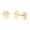 Yellow, variant on Real 14K Yellow Gold Polished Dog Paw Stud Earrings (WxHxD, 6 x 6 x 1 mm)
