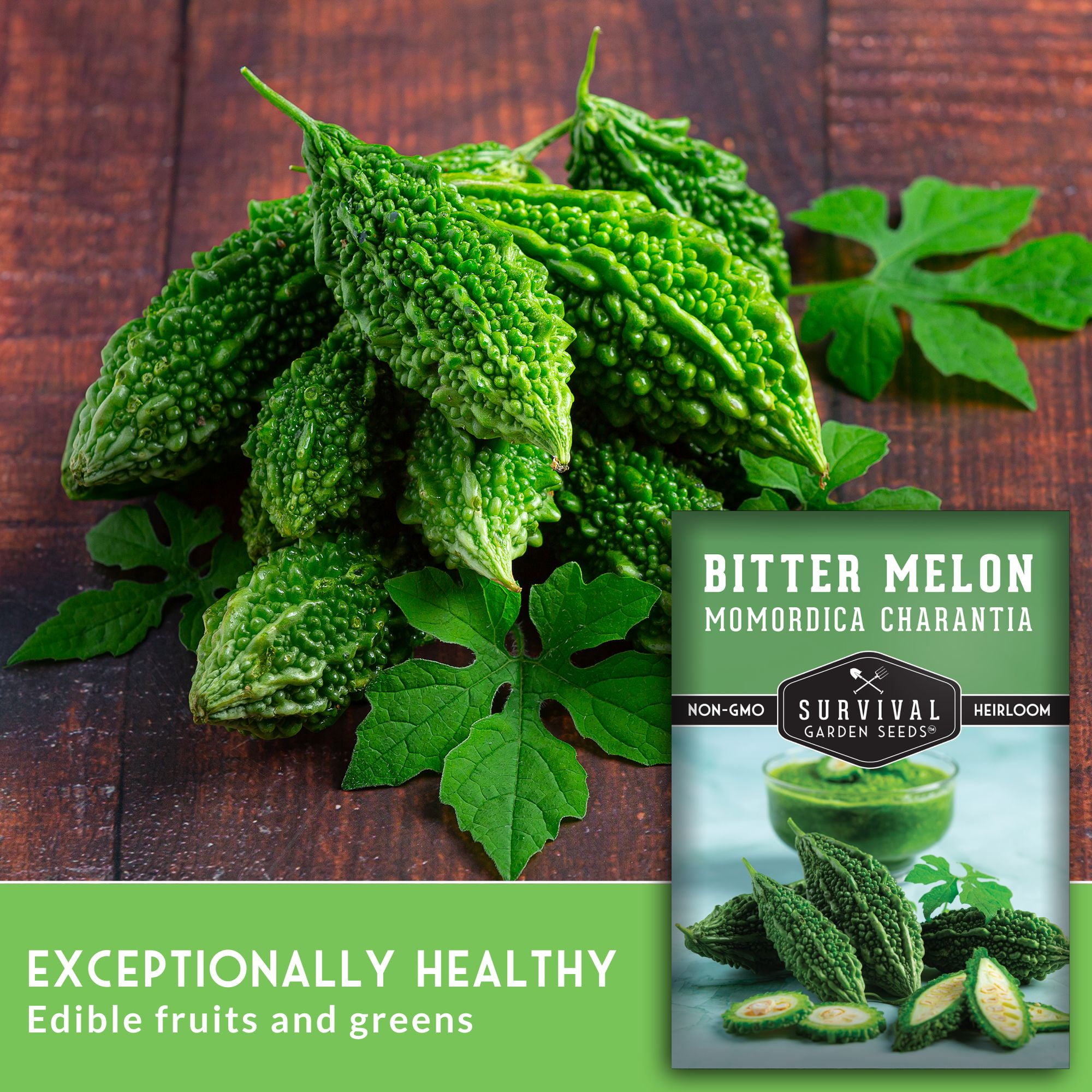3 Packs Bitter Melon Seeds - Bitter Gourd - Non-GMO Heirloom