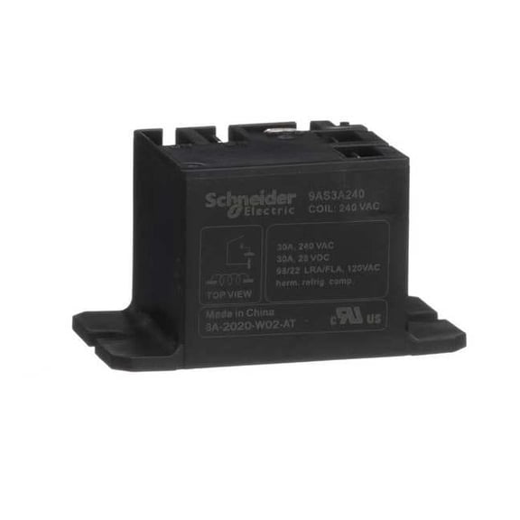 Panel Flange, Enclosed Power Relay, 30 A, 4 Pins, Faston Connector