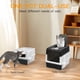 thumbnail image 2 of PHANCIR Caja de Arena para Gatos Cerrada, Plegable y Ligera con Cuchara para Arena, Fácil de Limpiar, Negra, 2 of 8