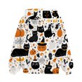 thumbnail image 5 of EnJoCho Girls Pullover Sweatshirt - Halloween Ghos𝗍 Pumpkin Print Hoodie for Toddler Girl Little Girls Teen Girls, Long Sleeve Casual Hooded Top for Fall Winter School Holiday Outfit, 5 of 5