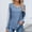 Blue, variant on Women's Lace Long Sleeve Blouse 2025 - Oversized Crew Neck Top, Trendy Fall Winter Work & Date Outfit, Casual Business Shirt