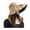 Khaki, variant on Rodiuiu Bucket Hat Empty Top Sun Protection UPF50 Wide Brim Summer Hat Women Lightweight Foldable Outdoor Travel Hat