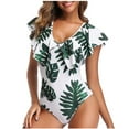 thumbnail image 2 of Azrian Women Bikini Print Splicing Swimwear One-piece Swimsuit Beachwear, 2 of 6