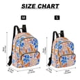 thumbnail image 3 of Fashion Quilted Backpack for Women Lightweight Travel Daypack Casual Bag for Shopping Travel Hand-painted Watercolor Floral S, 3 of 7