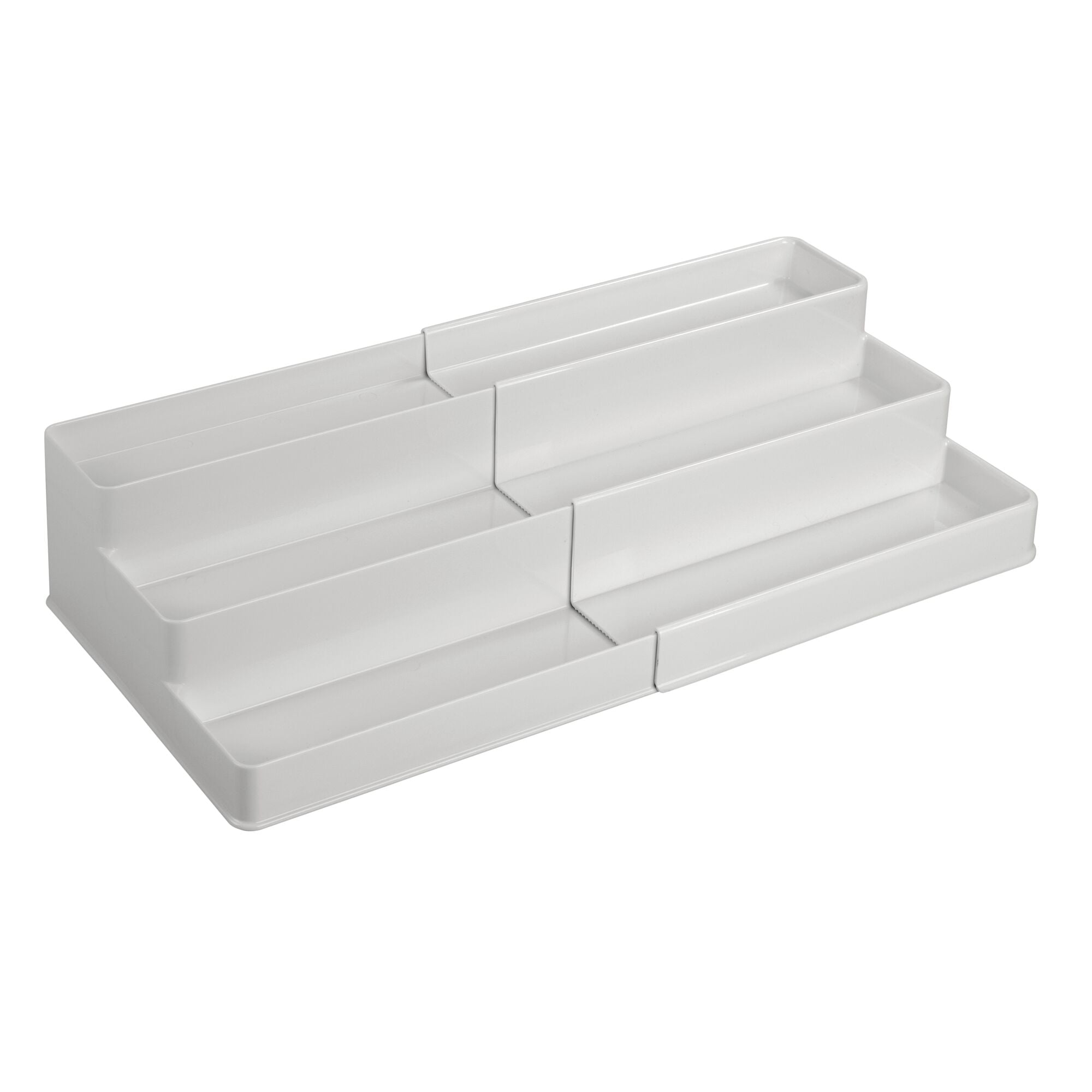 mDesign Plastic Bathroom Storage Organizer Shelf for Cabinet, Vanity, Countertop - Holds Vitamins, Supplements, Medicine Bottles